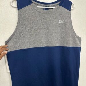 RBX Blue and Black Activewear Top-men